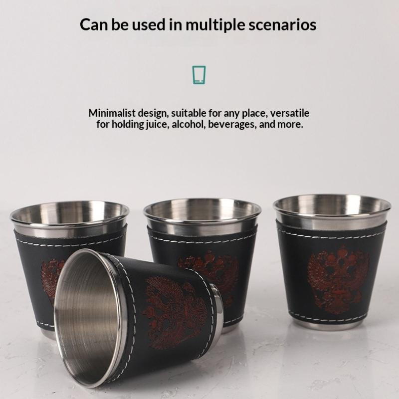 Juego de 4 tazas de viaje para - Whisky Beer And Wine reseña y precio