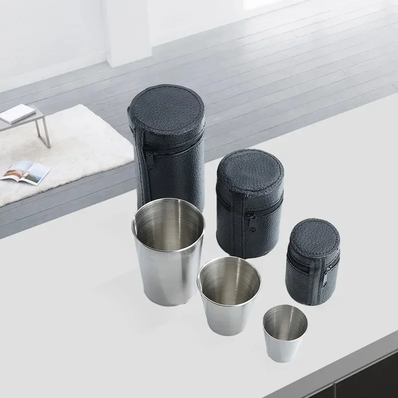 4 Uds. Tazas de acero inoxidab - Whisky Beer And Wine reseña y precio