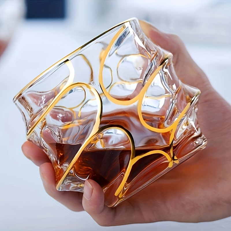 Vaso de Whisky con Línea Dorad - Whisky Beer And Wine reseña y precio